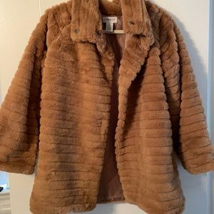 Carmen Marco Valvo Faux Fur Coat
